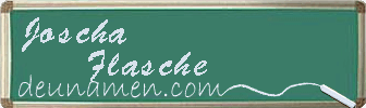 Joscha Flasche Visitenkarte
